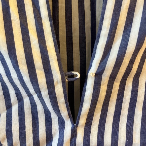 Tanya Taylor
Klara Embroidered Menswear Stripe Top, Blue/White - Picture 5 of 13
